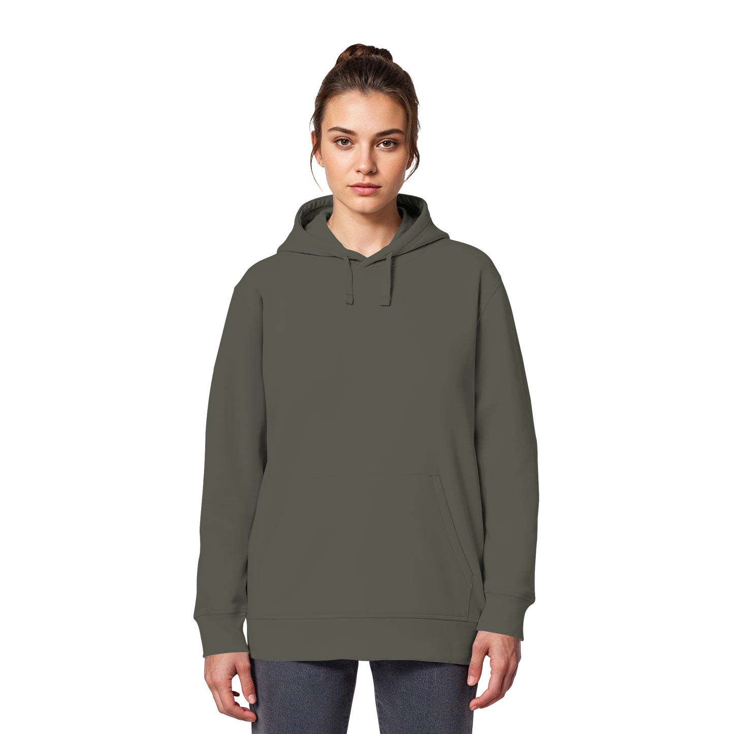Hoodie aus 85% Baumwolle in Bio-Qualität mit rundem Weihnachtssymbol - Organic Basic Hoodie