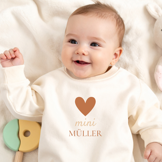 Personalisierter Pullover aus 85% Baumwolle: Mini Müller Sweatshirt