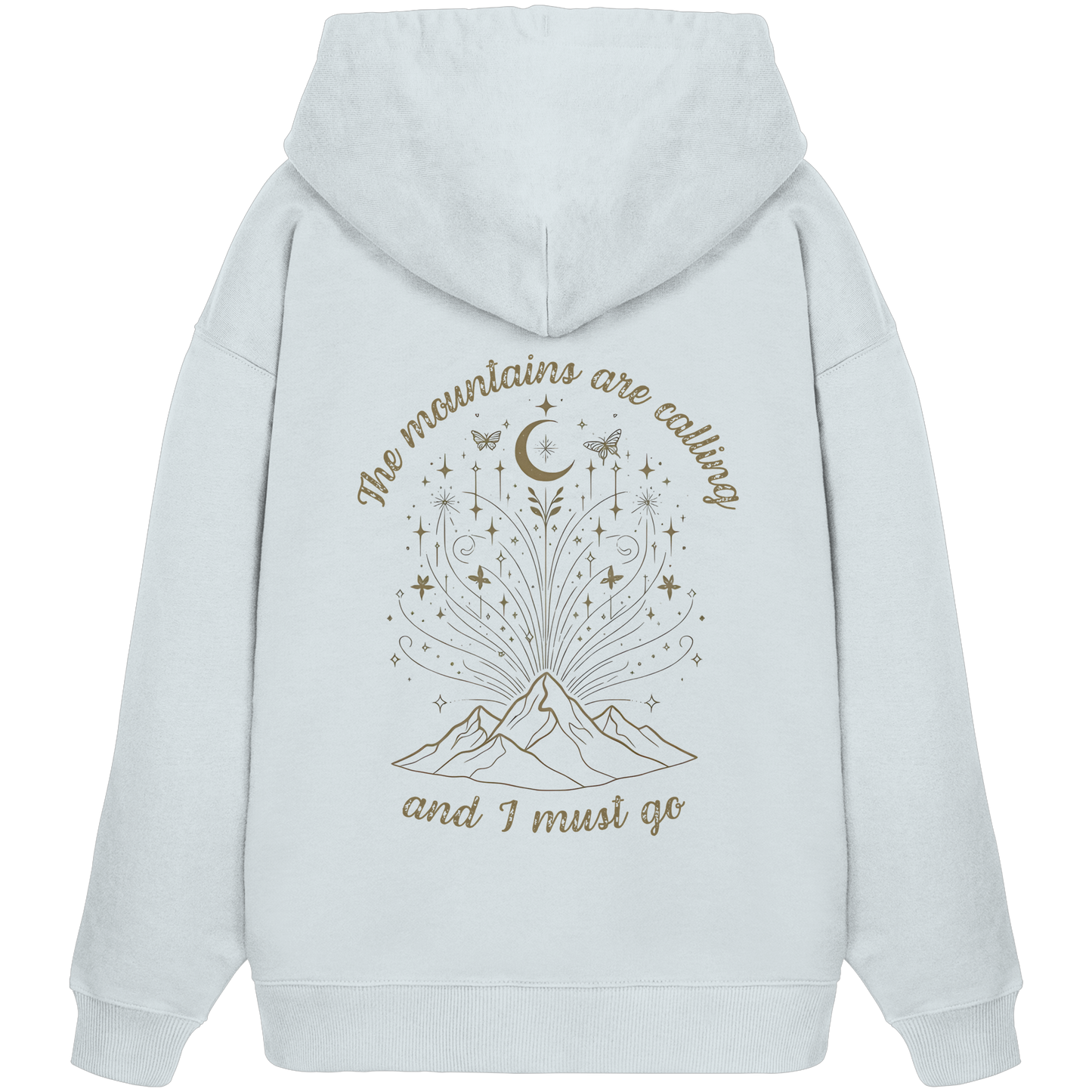 100% Bio Baumwolle Oversized Hoodie, Kapuzenpullover Frauen Wandern