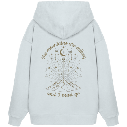 100% Bio Baumwolle Oversized Hoodie, Kapuzenpullover Frauen Wandern